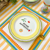 Porcelain Dinner Plate - Buon Appetito - Mamma Mia - Baci Milano